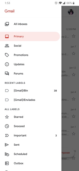 Gmail Schermafbeelding 1