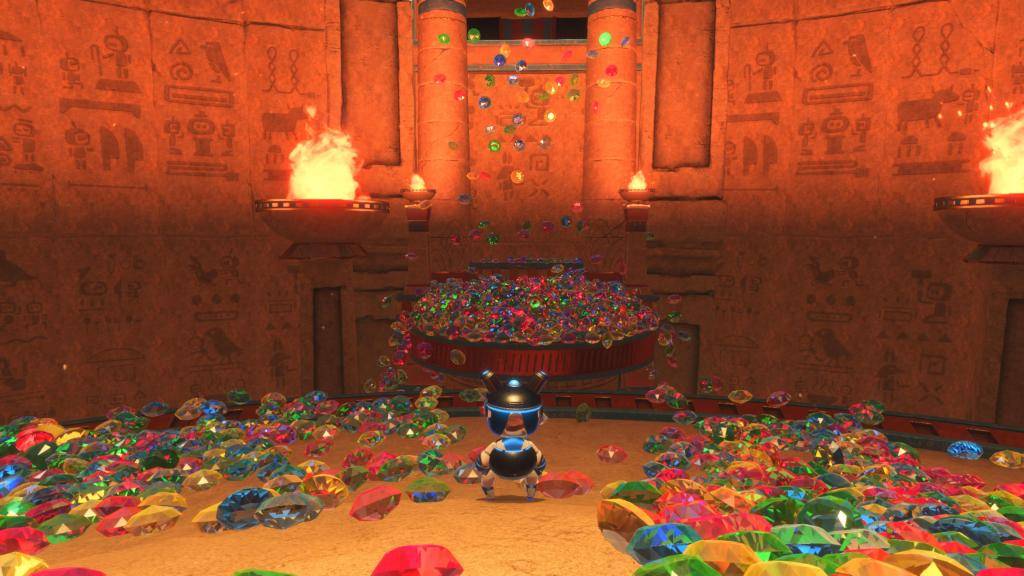 Hieroglitch Pyramid Secret Portal Location in *Astro Bot *