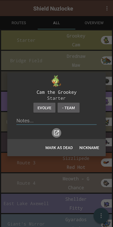 Route Chart - Nuzlocke Tracker - No Ads 螢幕截圖 3