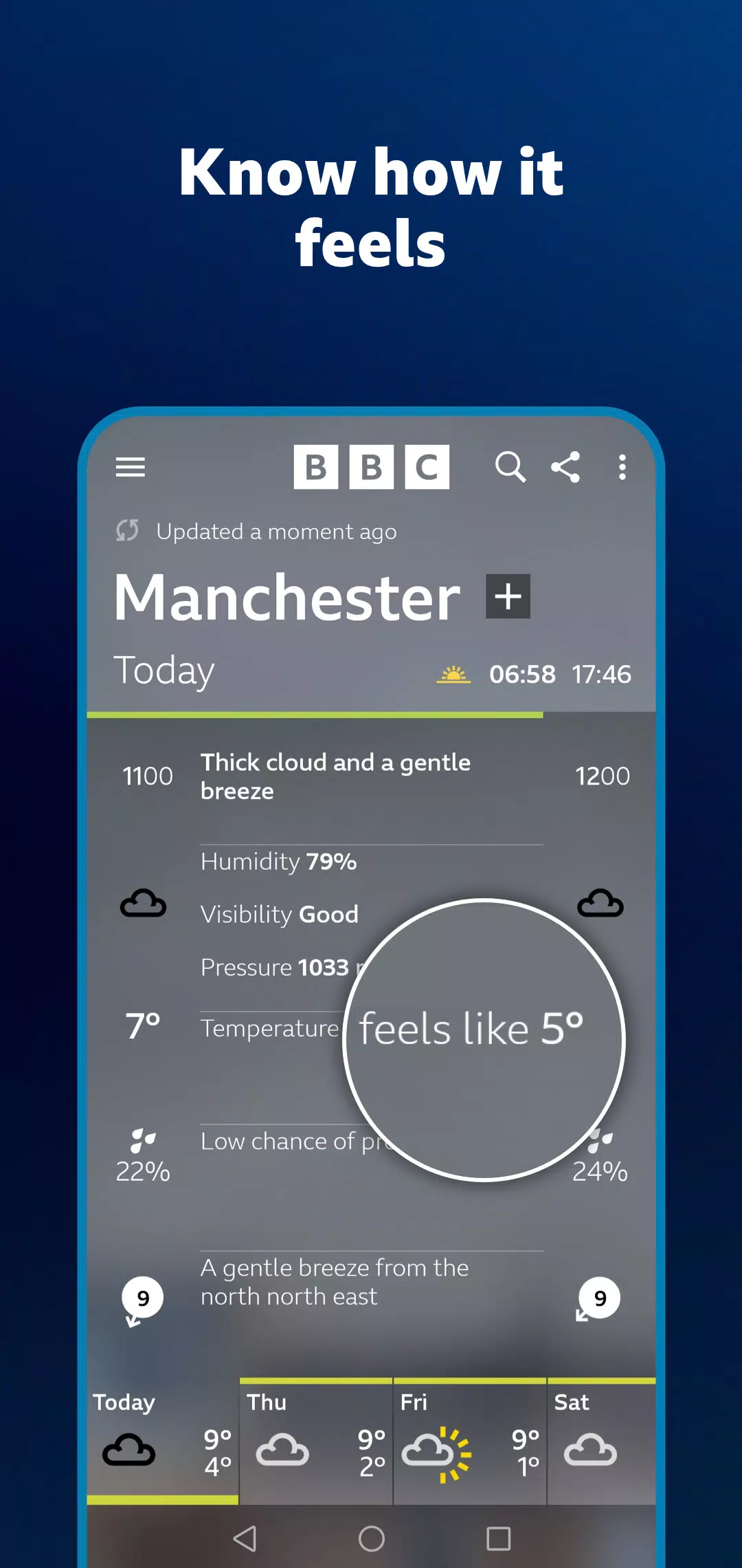 BBC Weather Zrzut ekranu 3