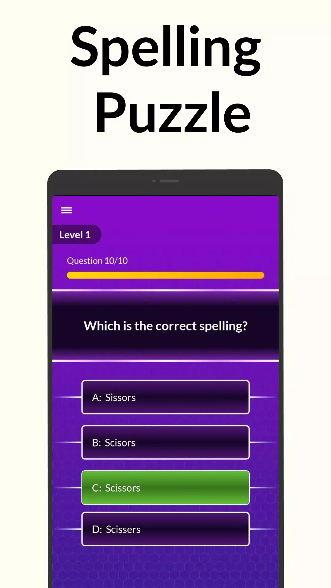 Spelling Bee: Spelling Quiz应用截图第2张