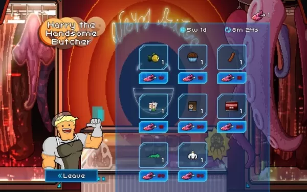 Harry le beau boucher dans Pixel Starships