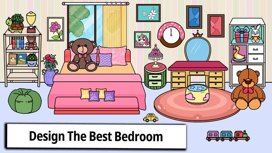 Tizi Home Room Decoration Game 螢幕截圖 1
