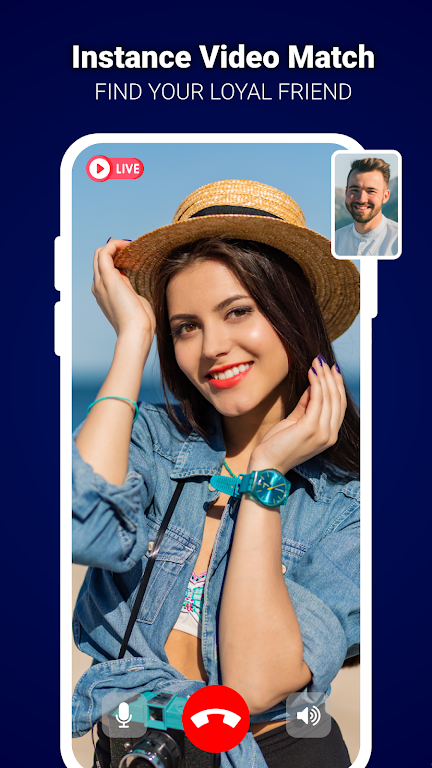 Live Video Call - Global Chat ภาพหน้าจอ 1