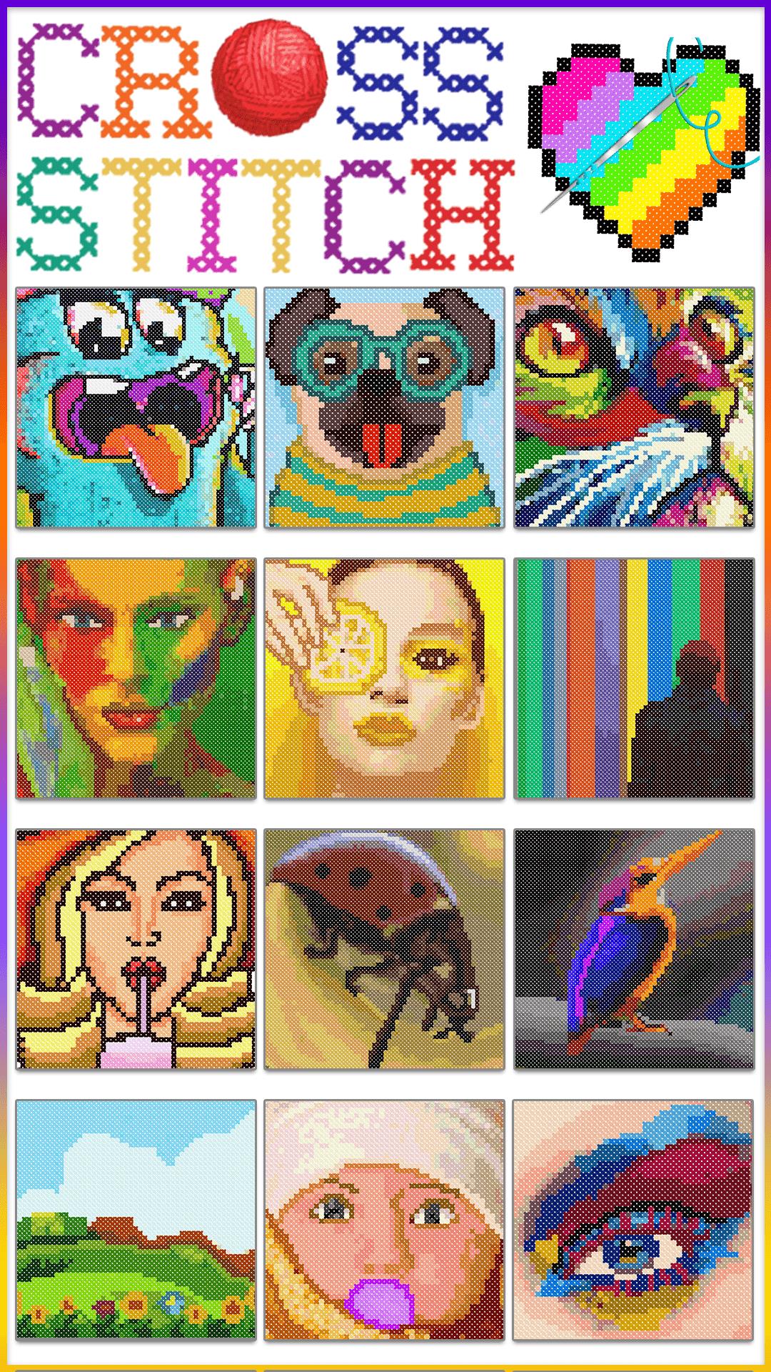 Cross Stitch Adult Coloring 螢幕截圖 0