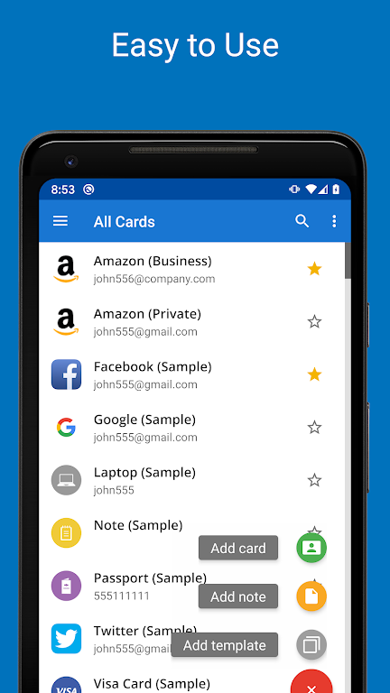 Password Manager SafeInCloud Mod Ảnh chụp màn hình 2