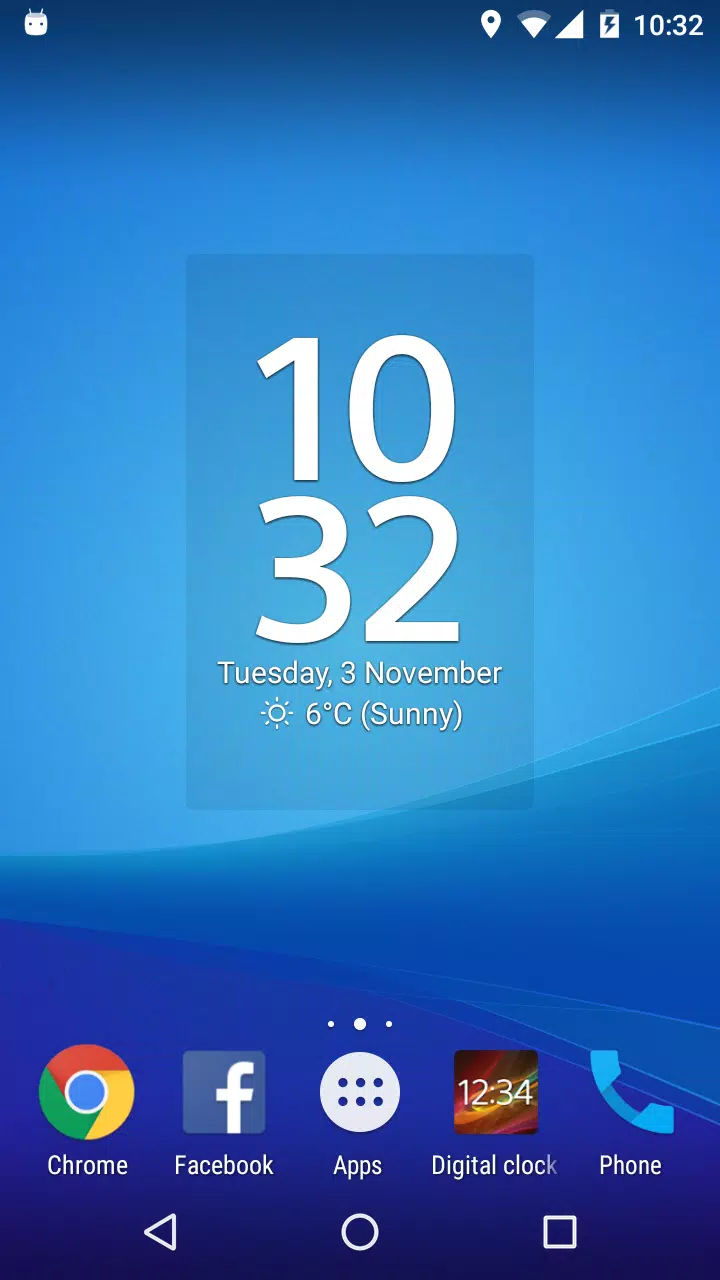 Digital Clock & Weather Widget 스크린샷 2