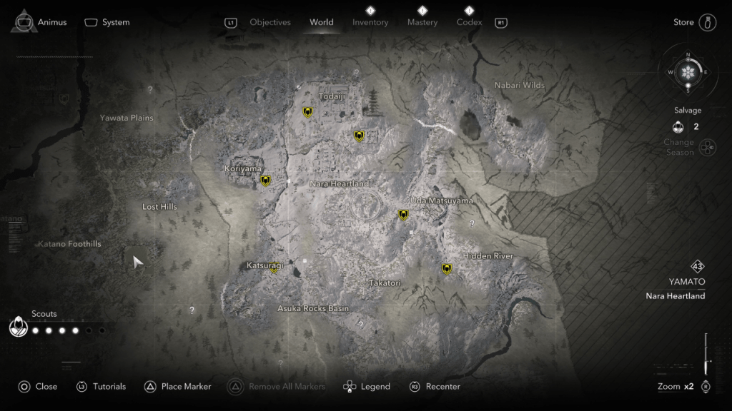 Emplacements Yamato Kakurega