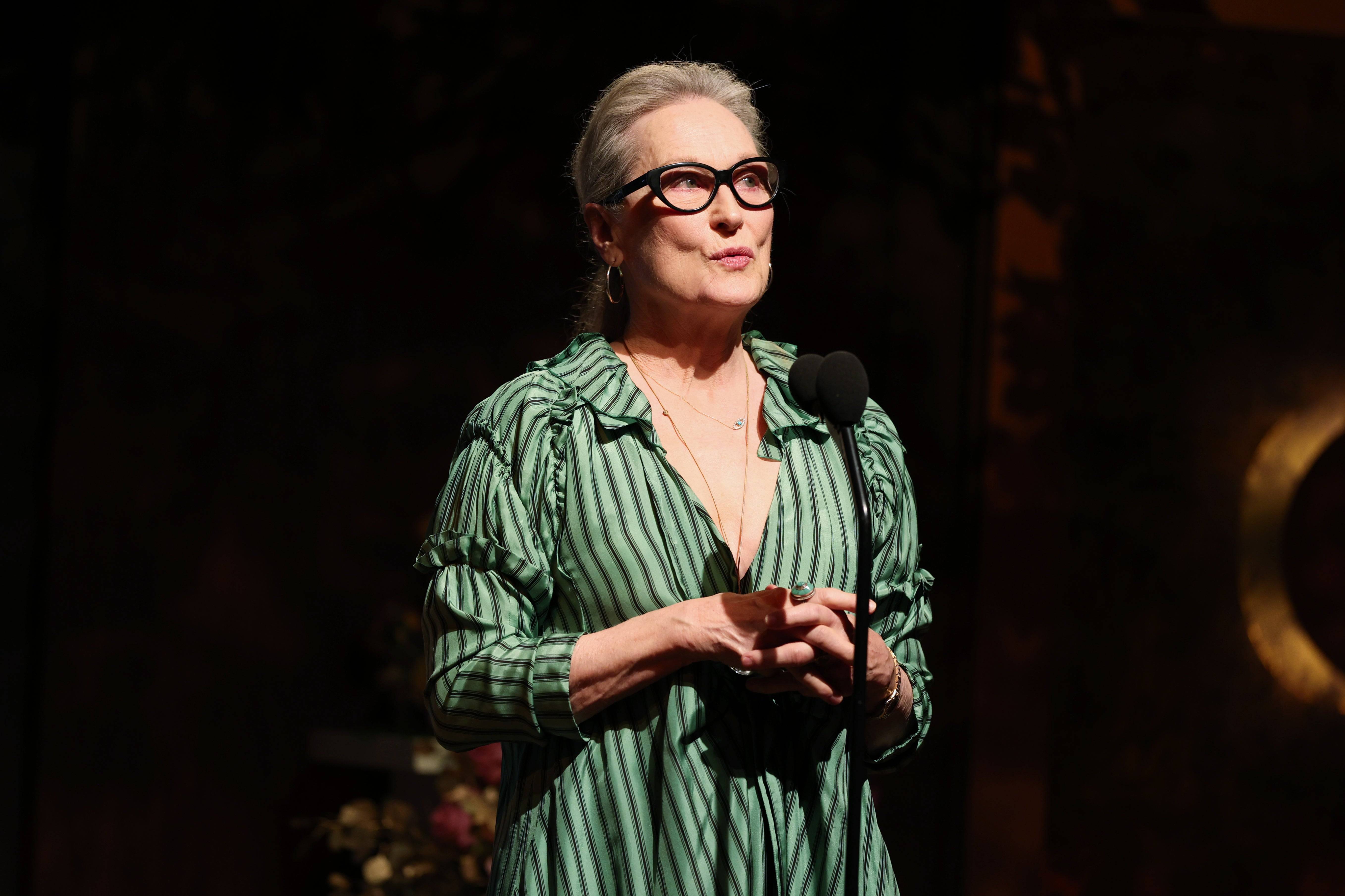 Meryl Streep. Foto von Christopher Polk/GG2025/Penske Media über Getty Images.
