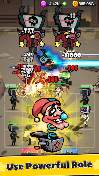 Battle Warriors: Strategy Game Mod ဖန်သားပြင်ဓာတ်ပုံ 1