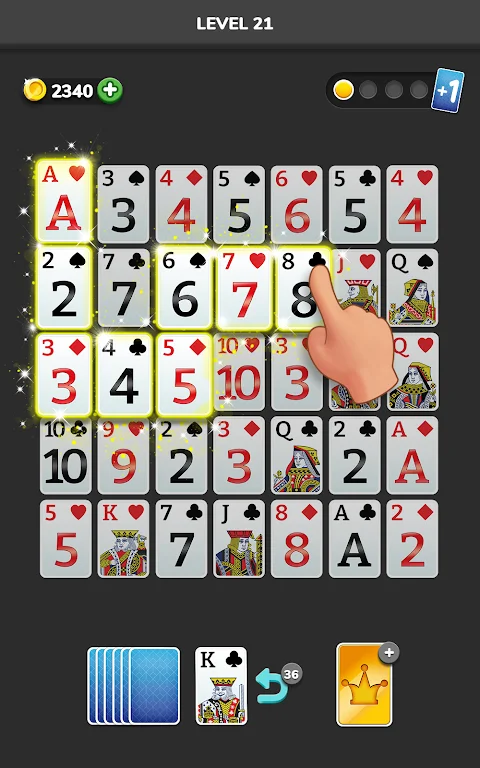 Solitaire 3D - Tripeaks Puzzle ဖန်သားပြင်ဓာတ်ပုံ 2
