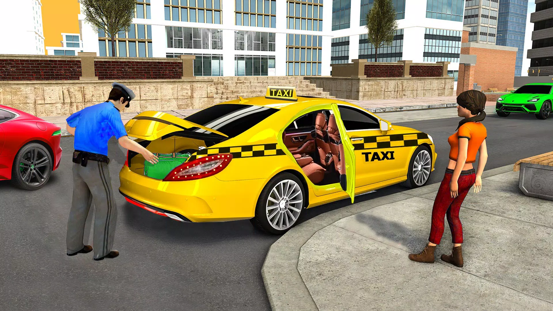 City Taxi Games-Taxi Car Games 螢幕截圖 1