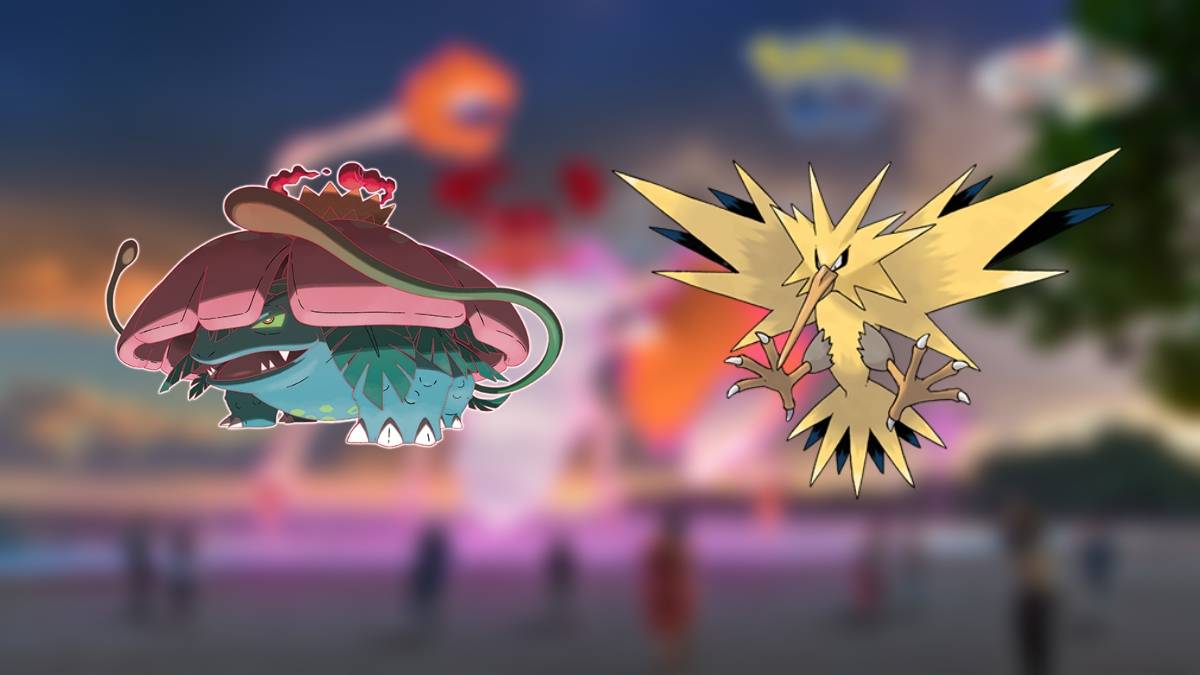 Venusaur & Zapdos, top counters for Gigantamax Kingler in Pokémon GO