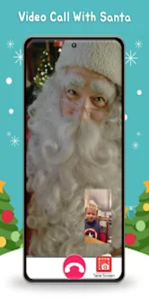 Facetime Santa Call Santa App 螢幕截圖 0