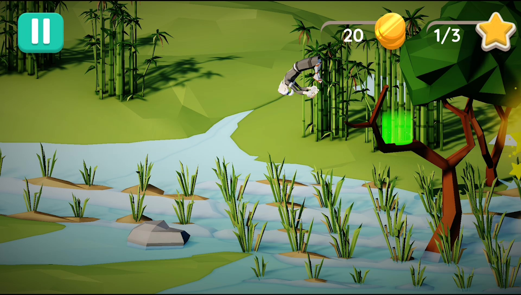 Clumsy Jumper Mod ဖန်သားပြင်ဓာတ်ပုံ 1