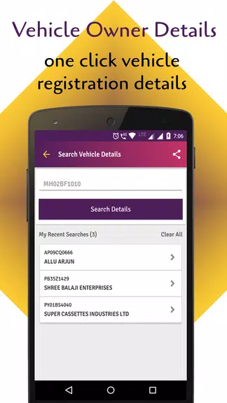 RTO Vehicle Info App & Challan Capture d'écran 0