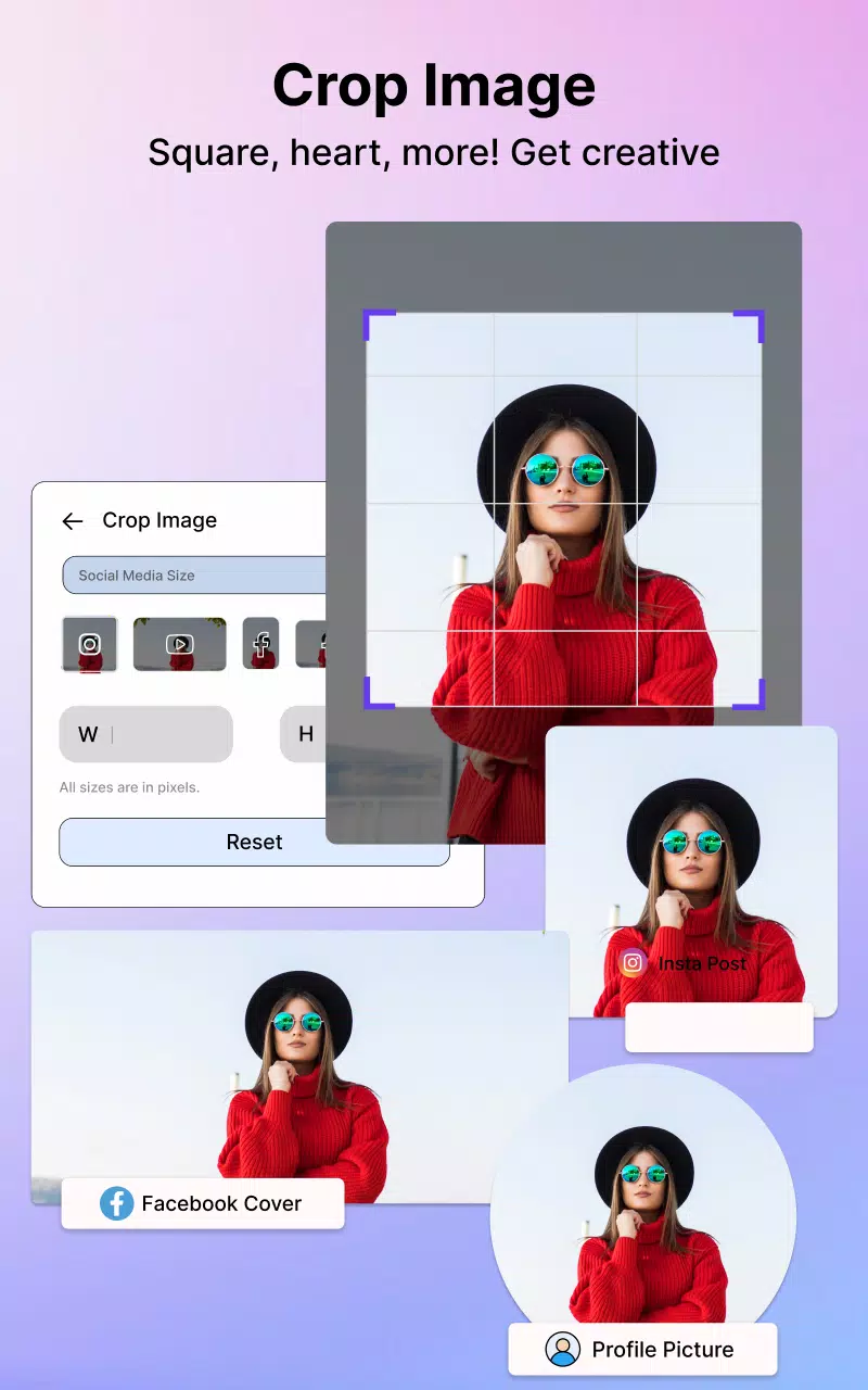 Image Crop - Compress, Resizer ဖန်သားပြင်ဓာတ်ပုံ 1