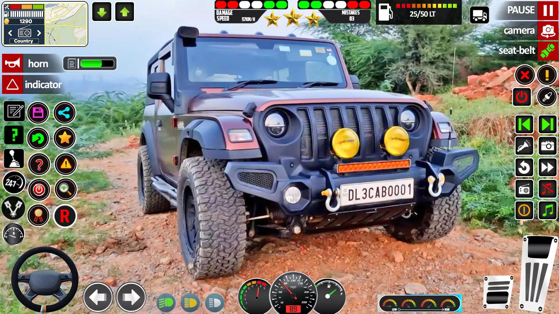 Offroad Jeep Game Simulator 3d Capture d'écran 1