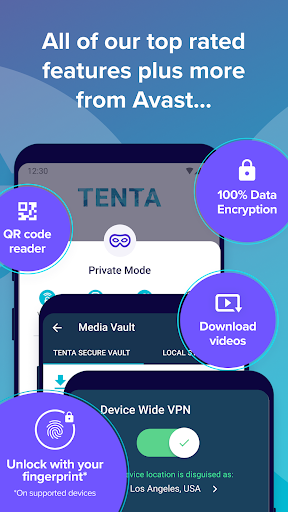 Tenta Private VPN Browser 螢幕截圖 1