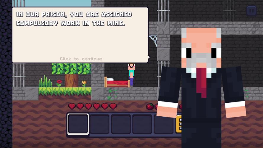 Noob Miner: Escape from prison ภาพหน้าจอ 1