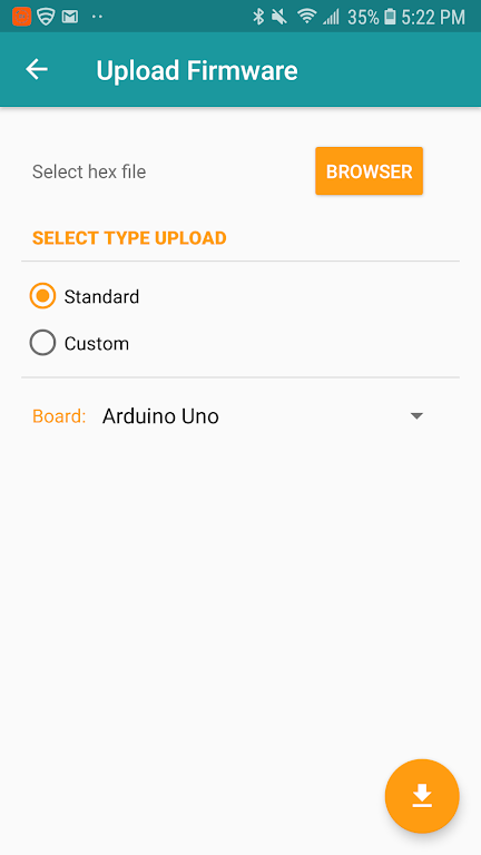 Arduino Hex Uploader-Bin/Hex Zrzut ekranu 1