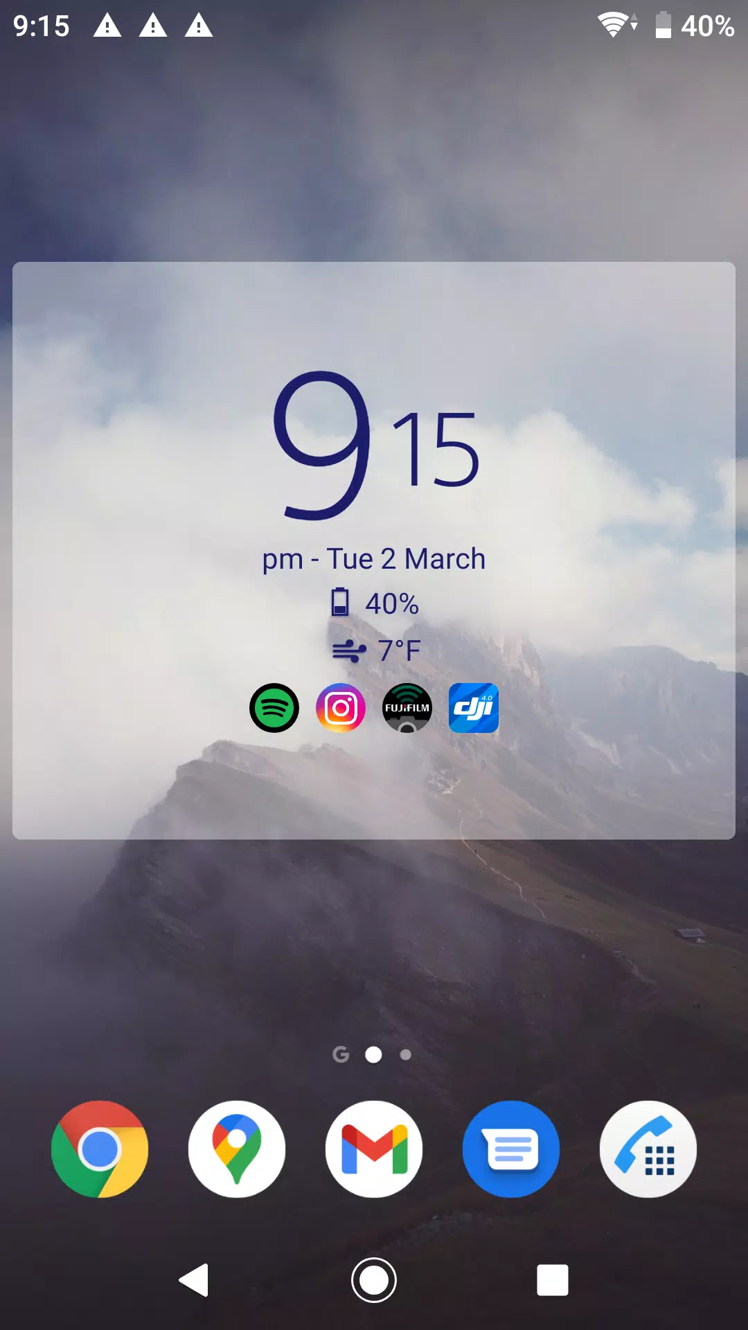 Digital Clock & Weather Widget 스크린샷 1