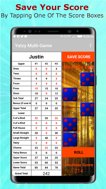 Yatzy Multi-Game Edition 螢幕截圖 2