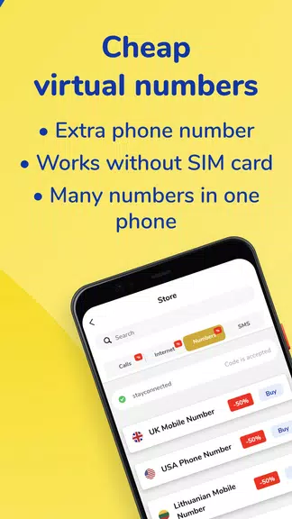 MoreMins: Temp Number & eSIM ภาพหน้าจอ 2