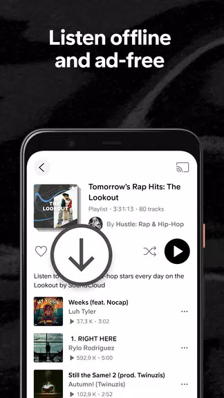 SoundCloud: Play Music & Songs ဖန်သားပြင်ဓာတ်ပုံ 2