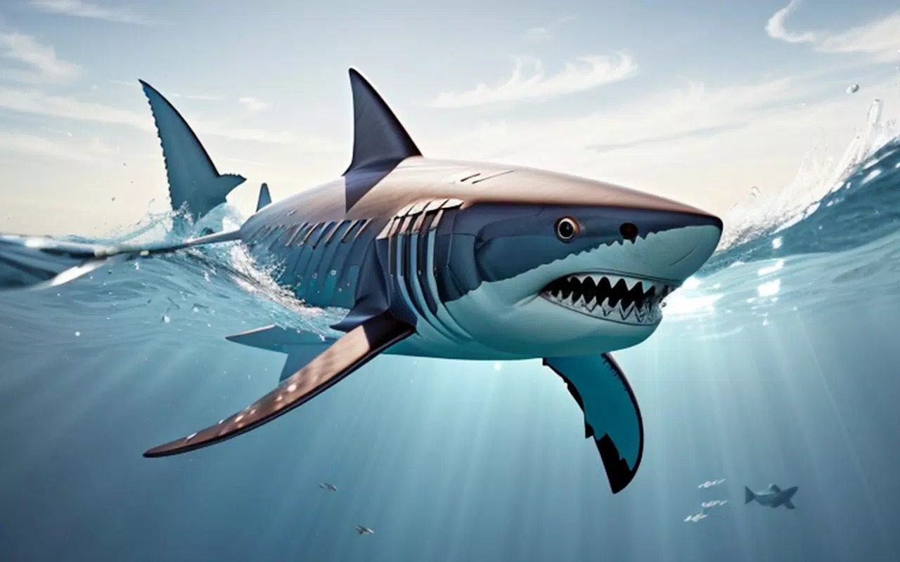 Angry Shark Attack Shark Game Zrzut ekranu 0