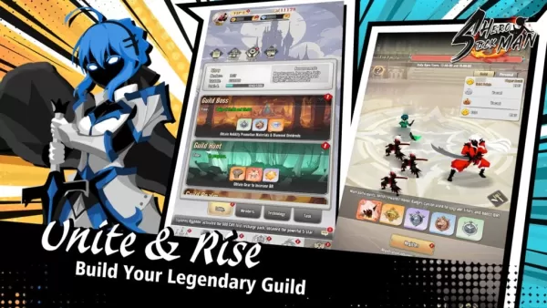 Hero Stickman dungeon exploration