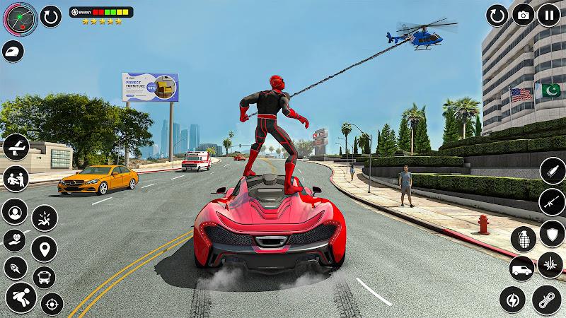 Flying Rope Hero - Spider Game 螢幕截圖 0