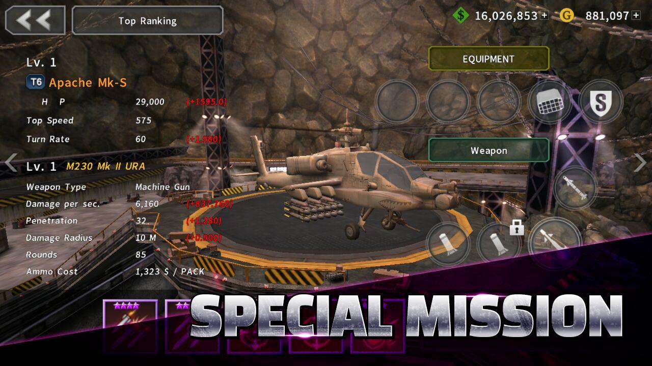 GUNSHIP BATTLE：直升機 3D Action 螢幕截圖 2