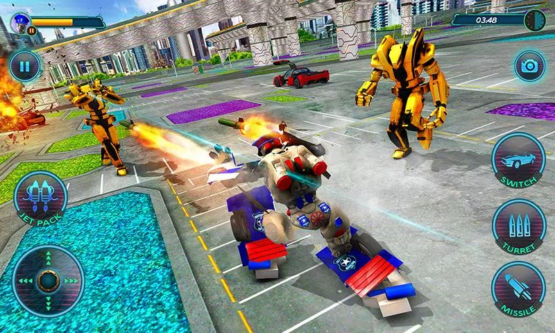 US Police Robot Car Revenge 螢幕截圖 3