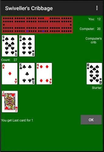 Swiveller's Cribbage Ảnh chụp màn hình 1