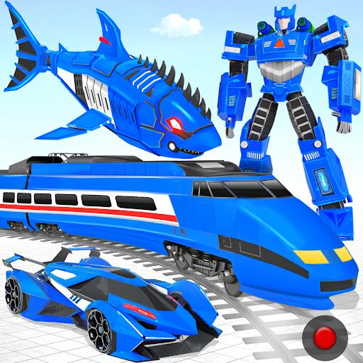 Robot Shark Attack: Transform Robot Shark Games ဖန်သားပြင်ဓာတ်ပုံ 2