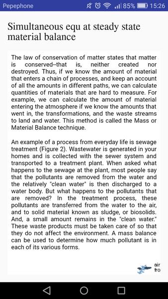 Material and Energy Balance 螢幕截圖 1
