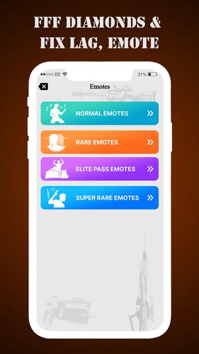 FFF Skin Tools Diamond & Emote Screenshot 3