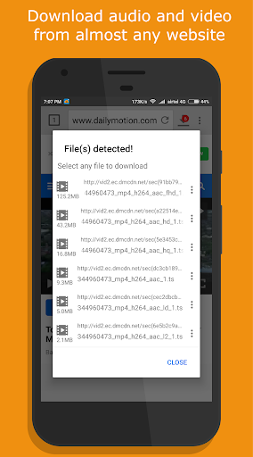 1DM Lite: Browser & Downloader Tangkapan skrin 1