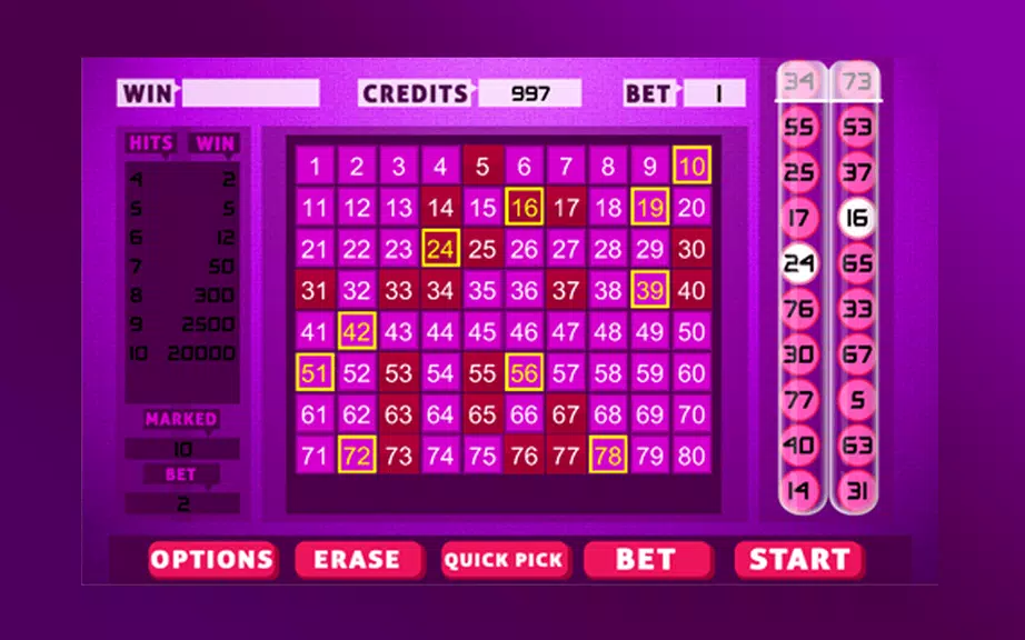 Keno Bingo 螢幕截圖 3