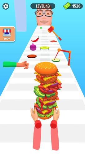 Burger Stack Run Game Скриншот 3