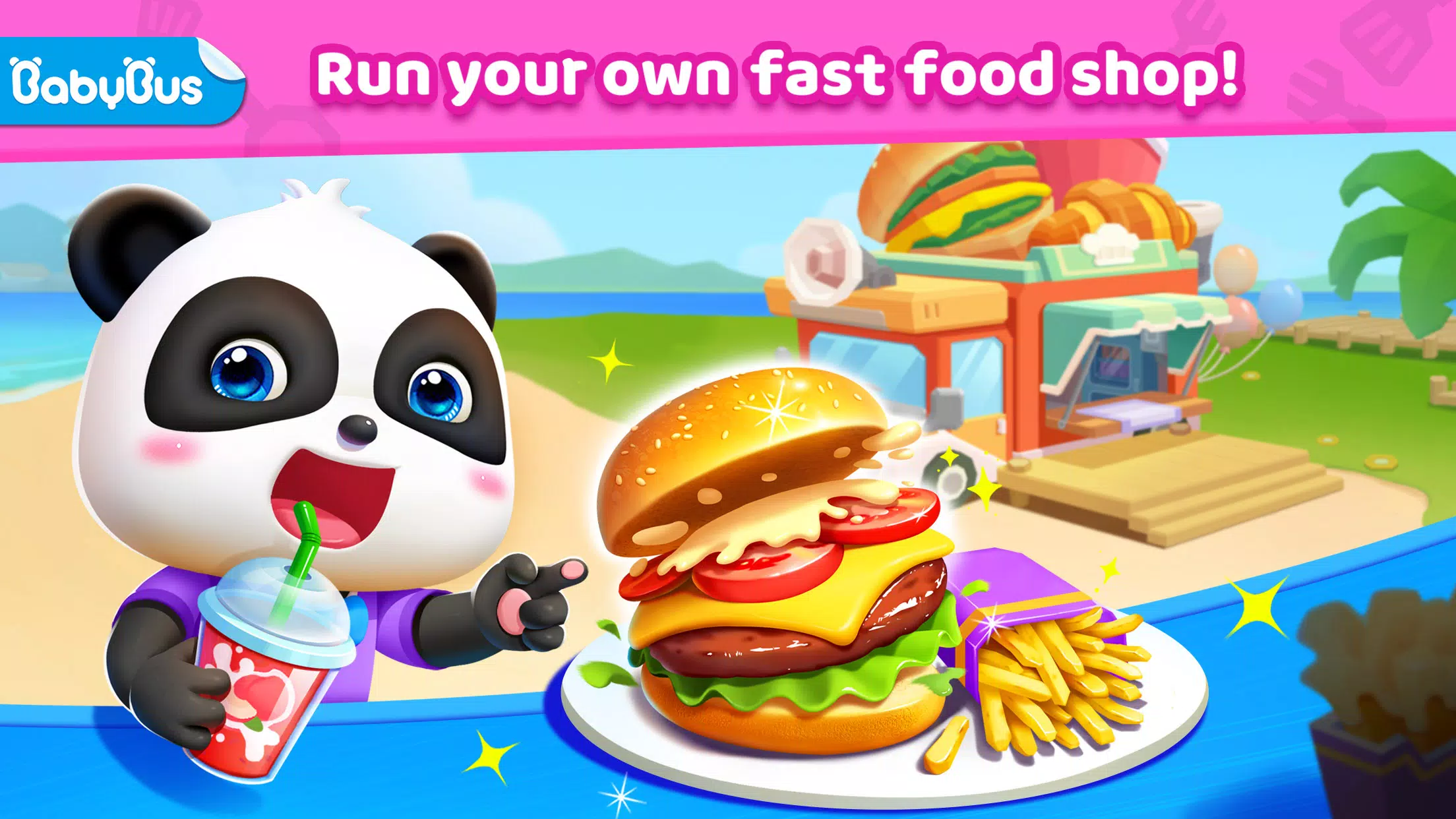 Little Panda's Fast Food Cook スクリーンショット 0