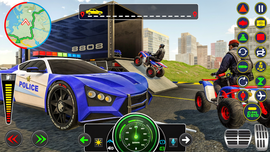 Police Muscle Car Cargo Plane 螢幕截圖 3