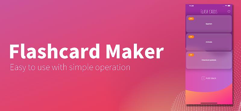 Flashcard maker ဖန်သားပြင်ဓာတ်ပုံ 0