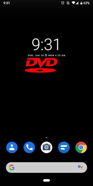 Bouncing DVD Screensaver Live Captura de pantalla 2