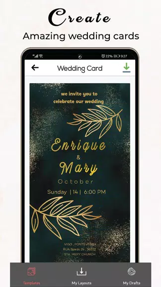 Schermata Invitation Card Maker & Ecards 2