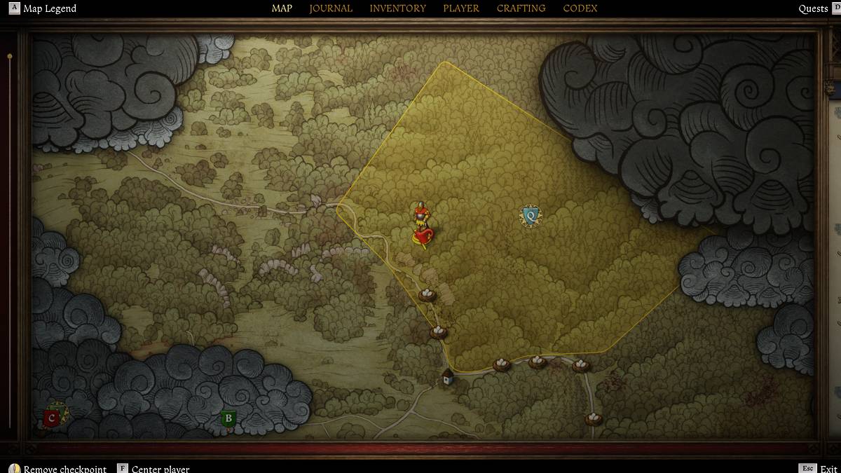 Camp lcoation 5 in Kingdom Come Deliverance 2 Bird of Prey quest