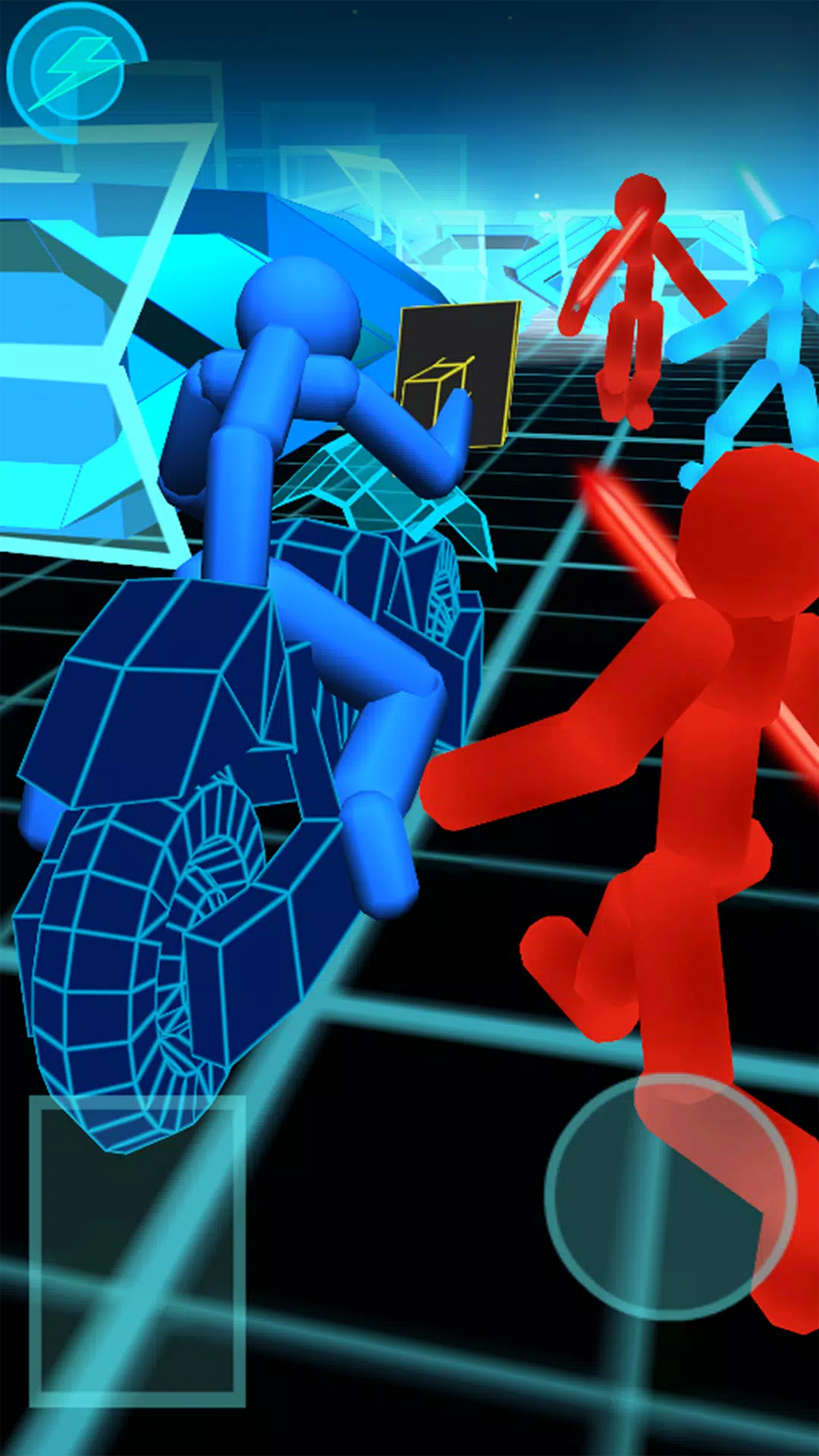 Schermata Stickman Neon Motorcycle Race 0