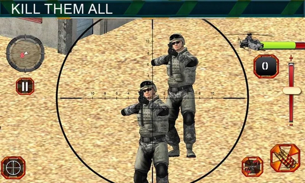 Sniper Shooting Heli Action 螢幕截圖 3