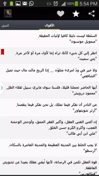 أقوال خلدها التاريخ 螢幕截圖 3
